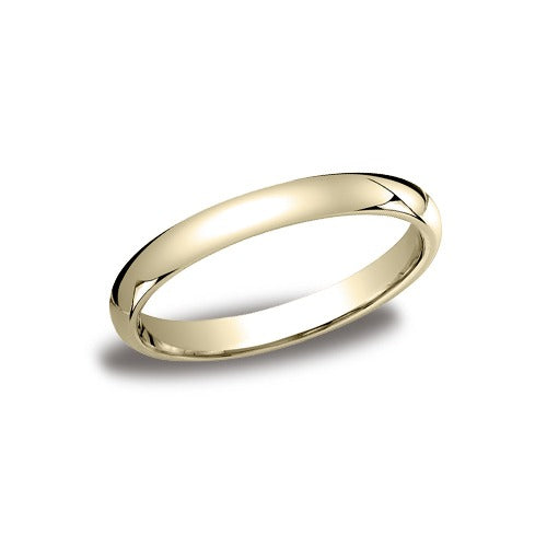 14k Yellow 3mm Comfort Fit Band