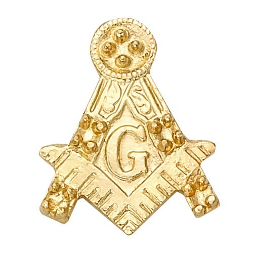 14k Yellow Masonic Emblem w/ Tube