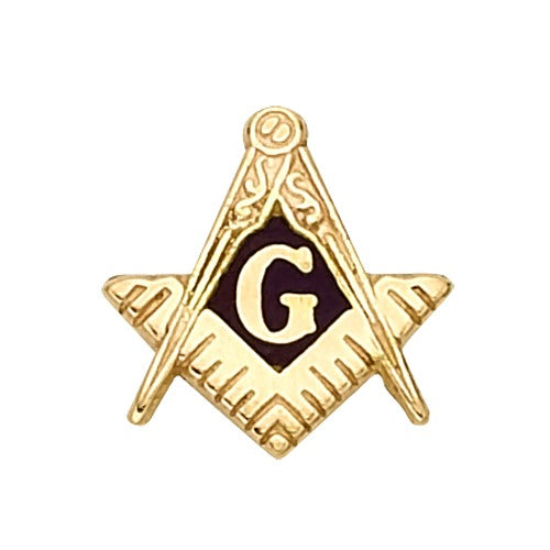 14k Yellow Masonic Emblem w/ Tube