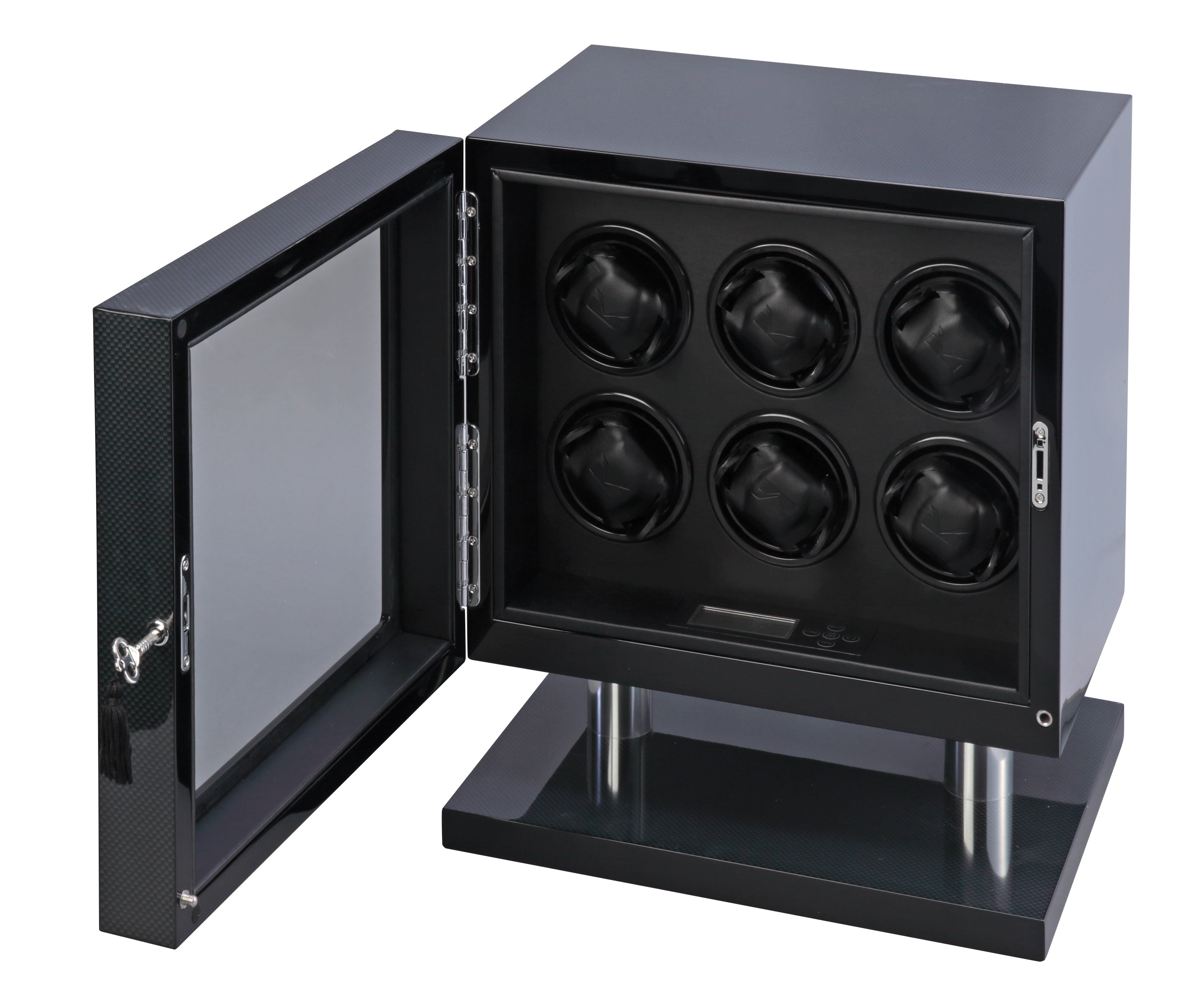 Volta Signature 6-Watch Winder in Carbon Fiber