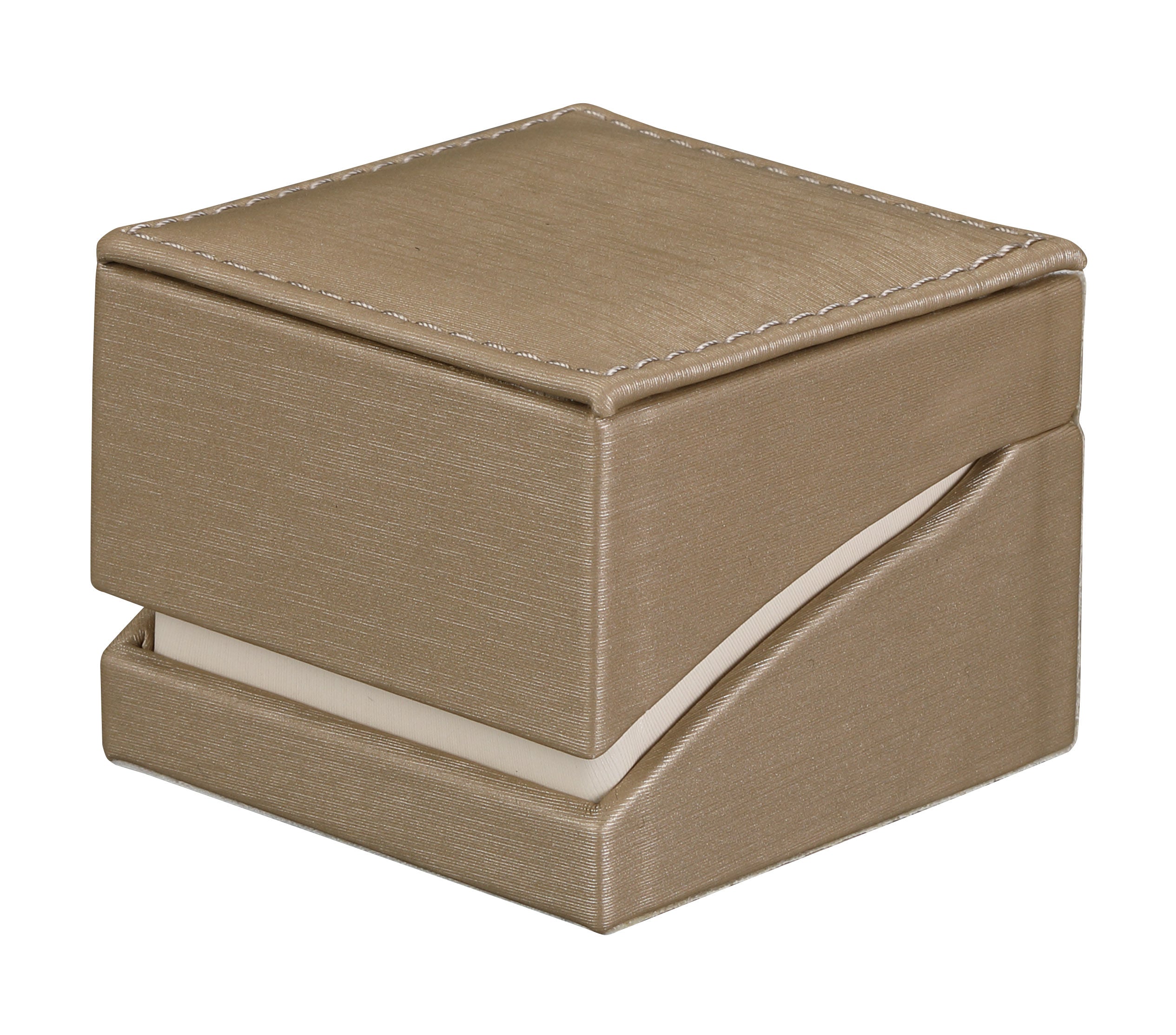 "Lumina Luxe" Ring Clip Box in Brushed Paradiso/Cream