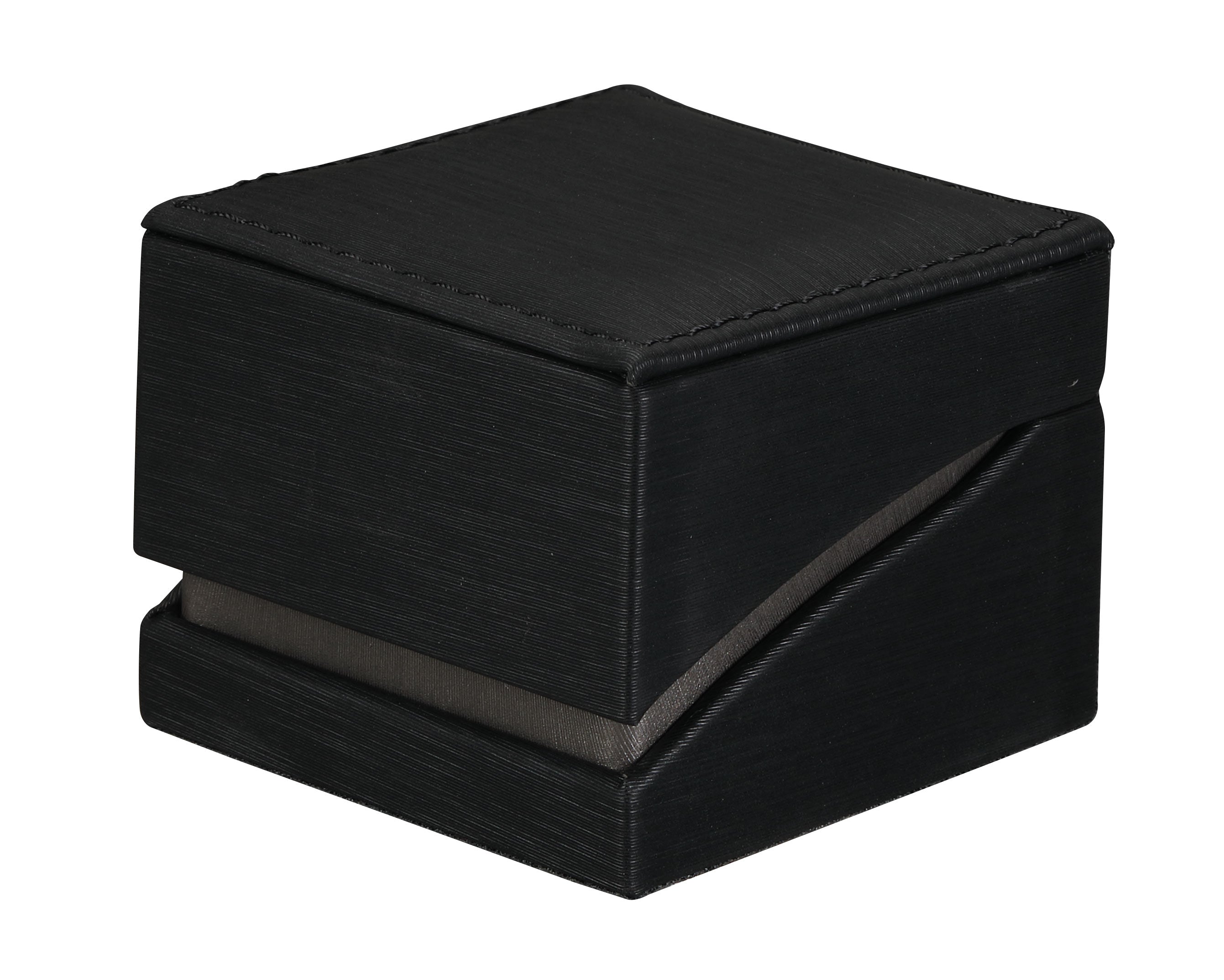 "Lumina Luxe" Earring/Pendant Box in Brushed Black/Palladium