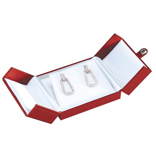 "Designer" 2-Door Large Stud Earring or Pendant Box (2-Pc. Packer)