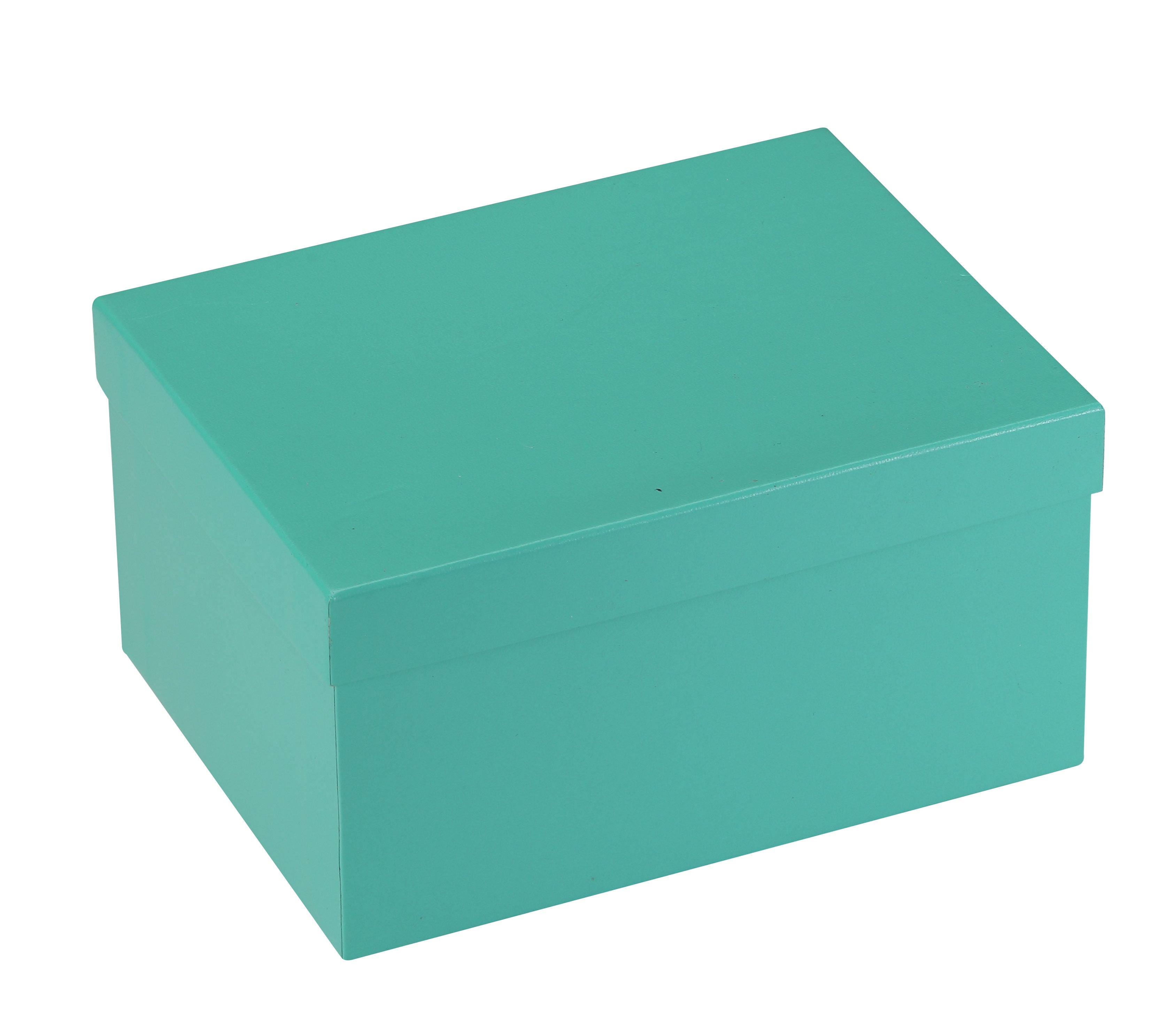 "Manhattan" Bangle Box in Turquoise/Silver Trim