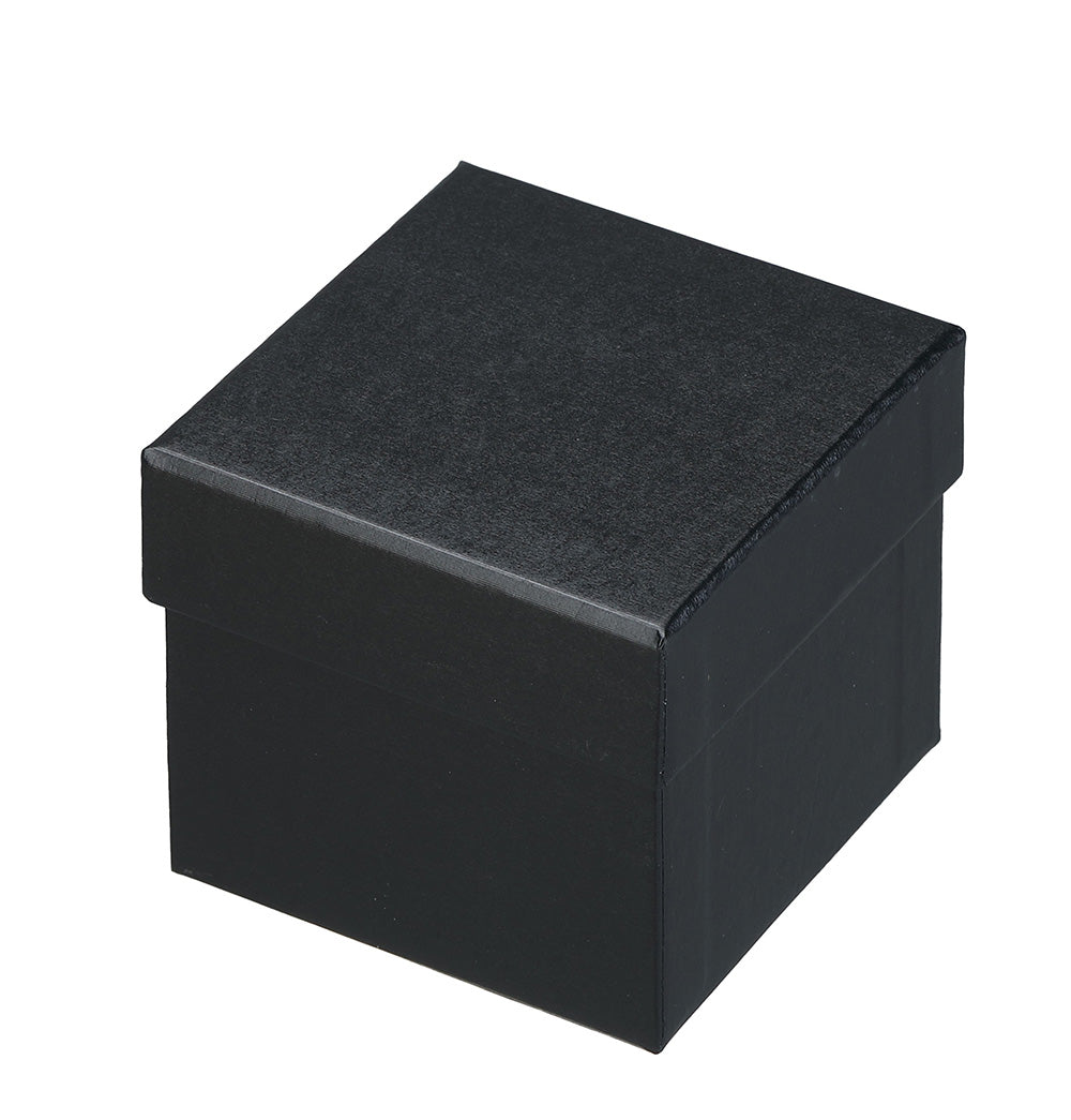 "Dusk" Earring / Pendant Slit Box in Brushed Black Leatherette
