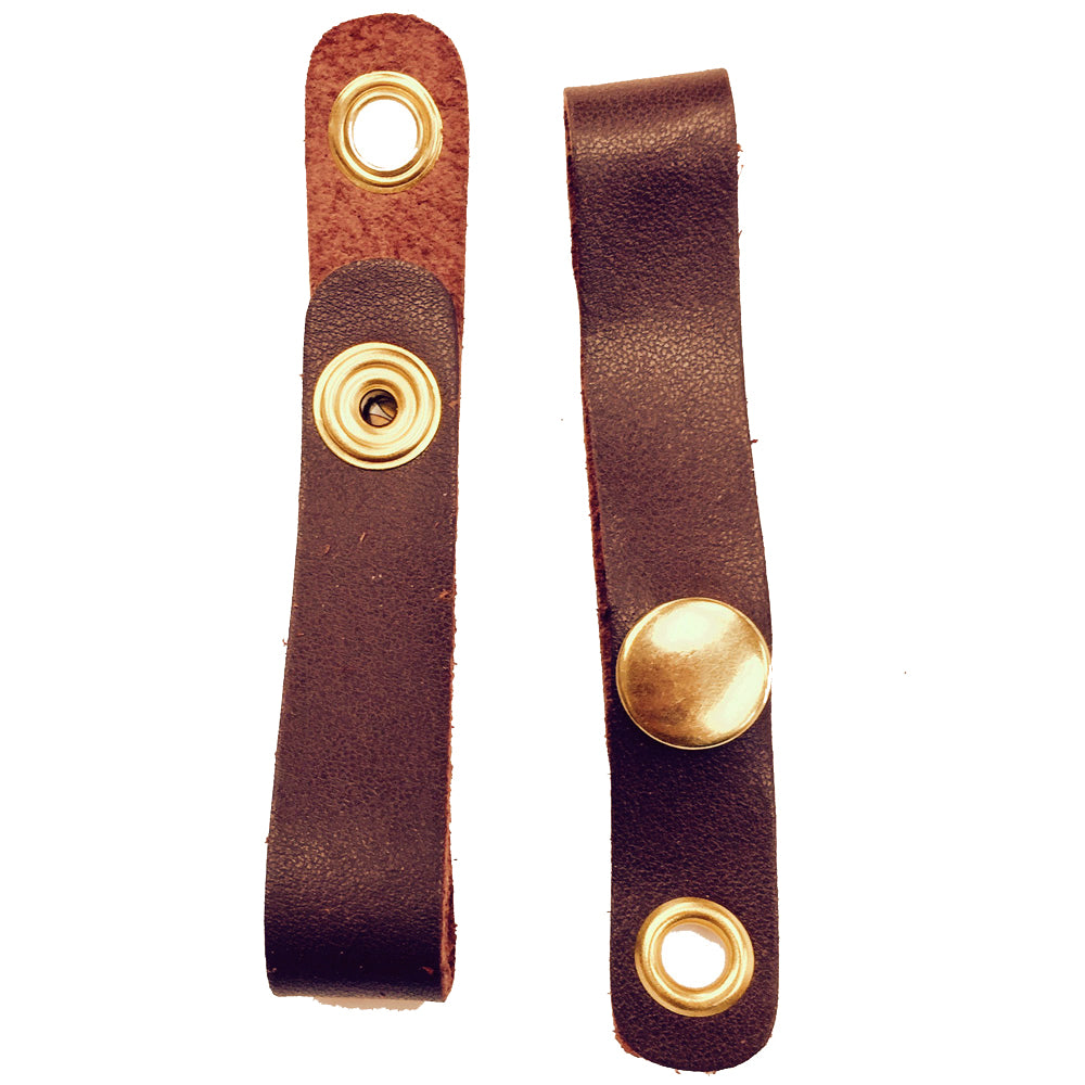 Chain Snaps for Jewelry Rolls in Brown Leatherette