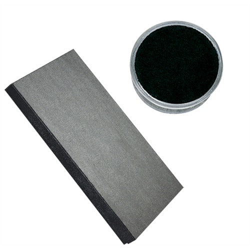 24 Acrylic 1.13" Ø Gem Jars w/Black Flat-Foam Inserts in Black Wood Trays, 14.75" L x 8.25" W