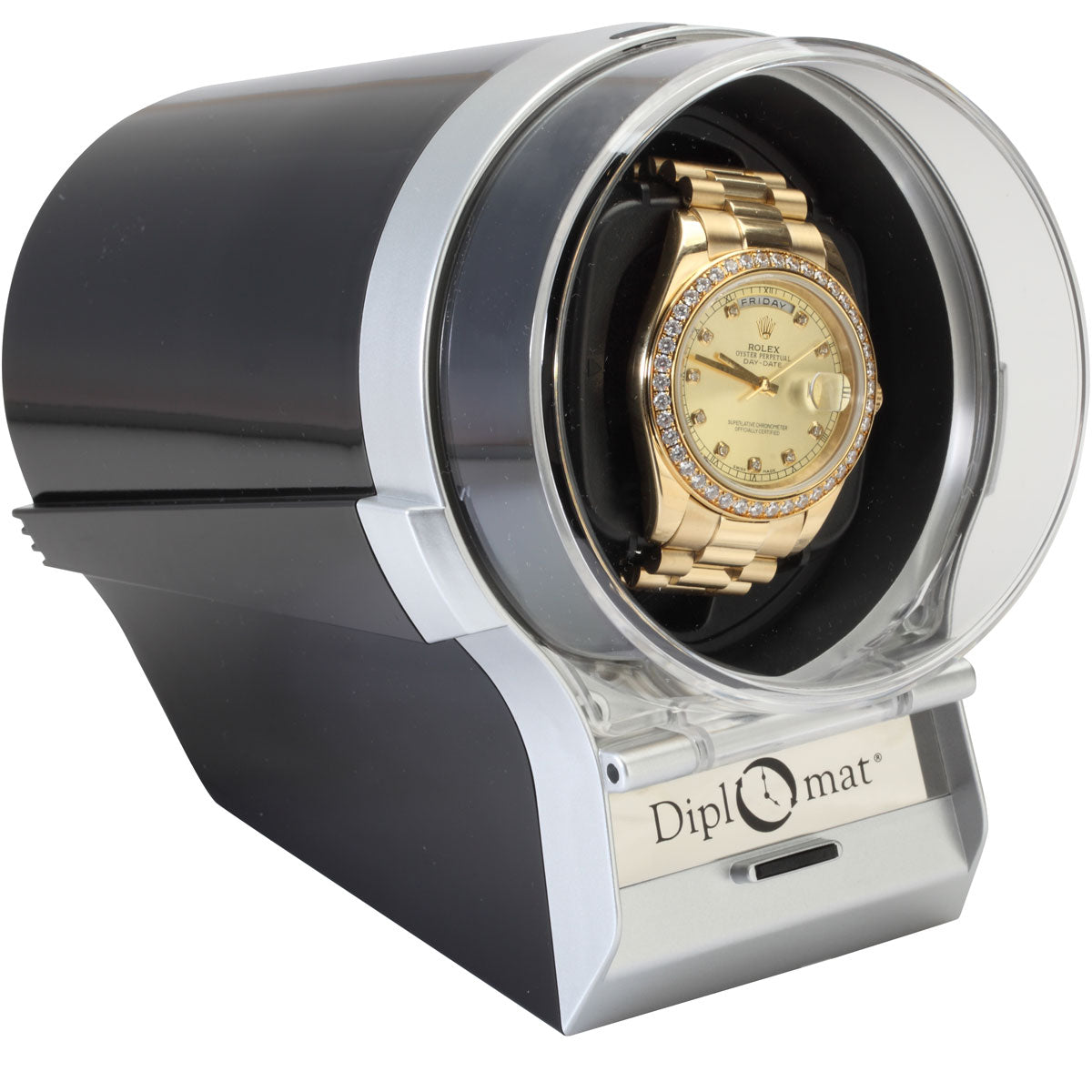 Diplomat "Economy" Barrel-Shaped Single Watch Winder