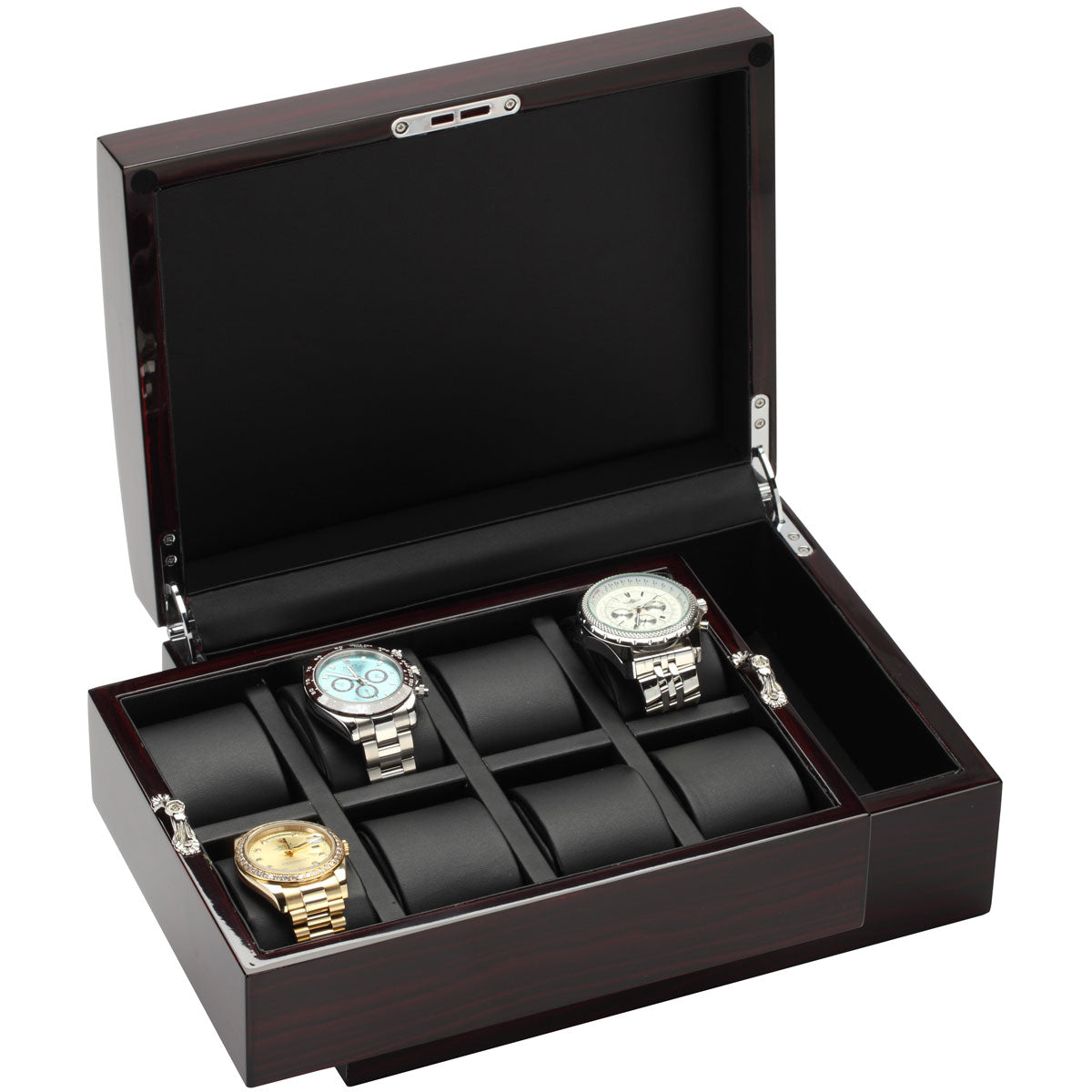 Diplomat "Prestige" 8-Watch Cases w/Removable Inner Tray