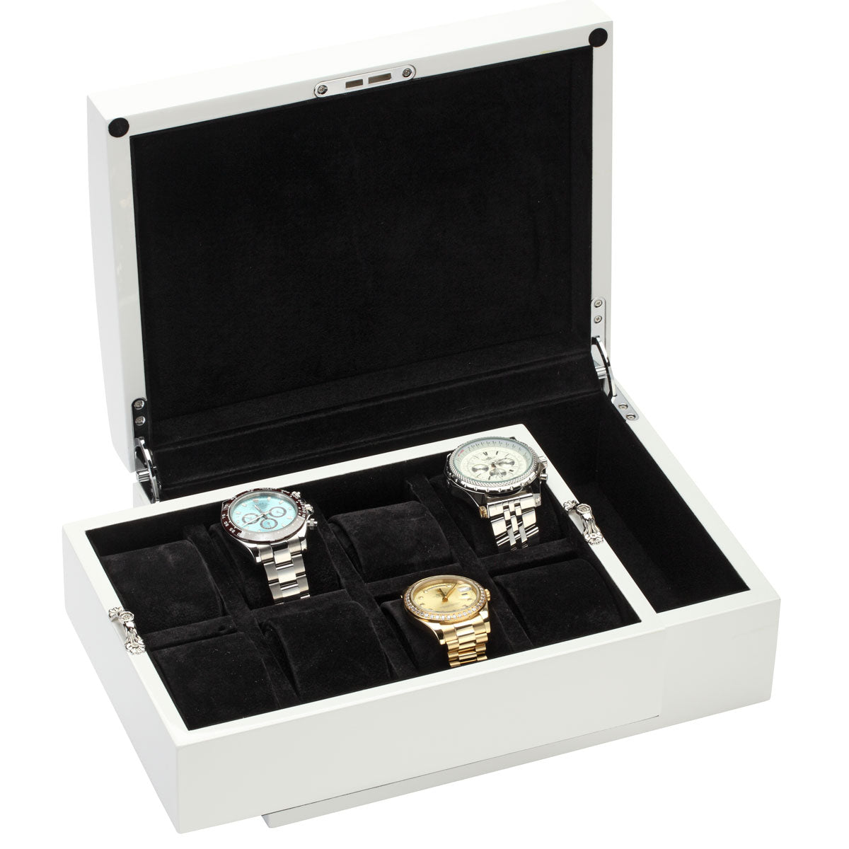 Diplomat "Prestige" 8-Watch Cases w/Removable Inner Tray