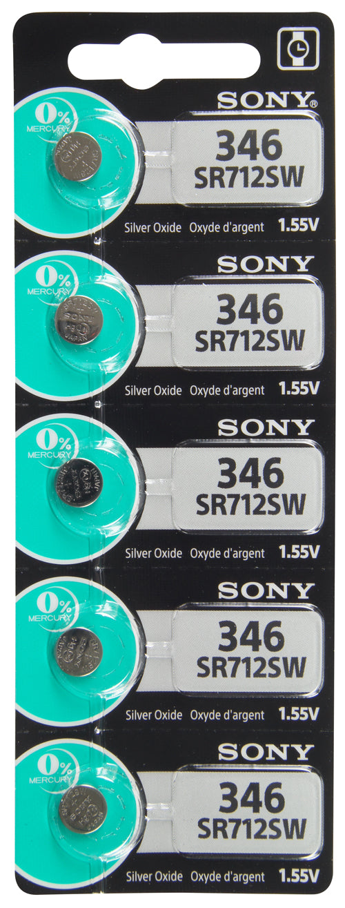 Sony/Murata 346 (SR712) Battery, Pk/5