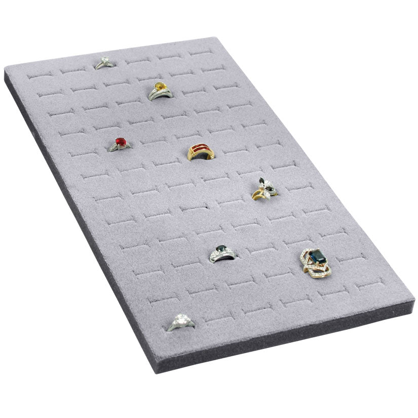 72-Slot Econo-Foam Ring Inserts for Full-Size Utility Trays in Gray, 14.13" L x 7.63" W