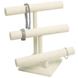 3-Level Chain or Bracelet T-Bar Displays, 12" W x 12.75" H