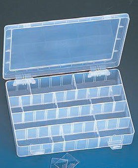 12-Section Large Organizers w/Adjustable Dividers, 9.88" L x 1.5" W