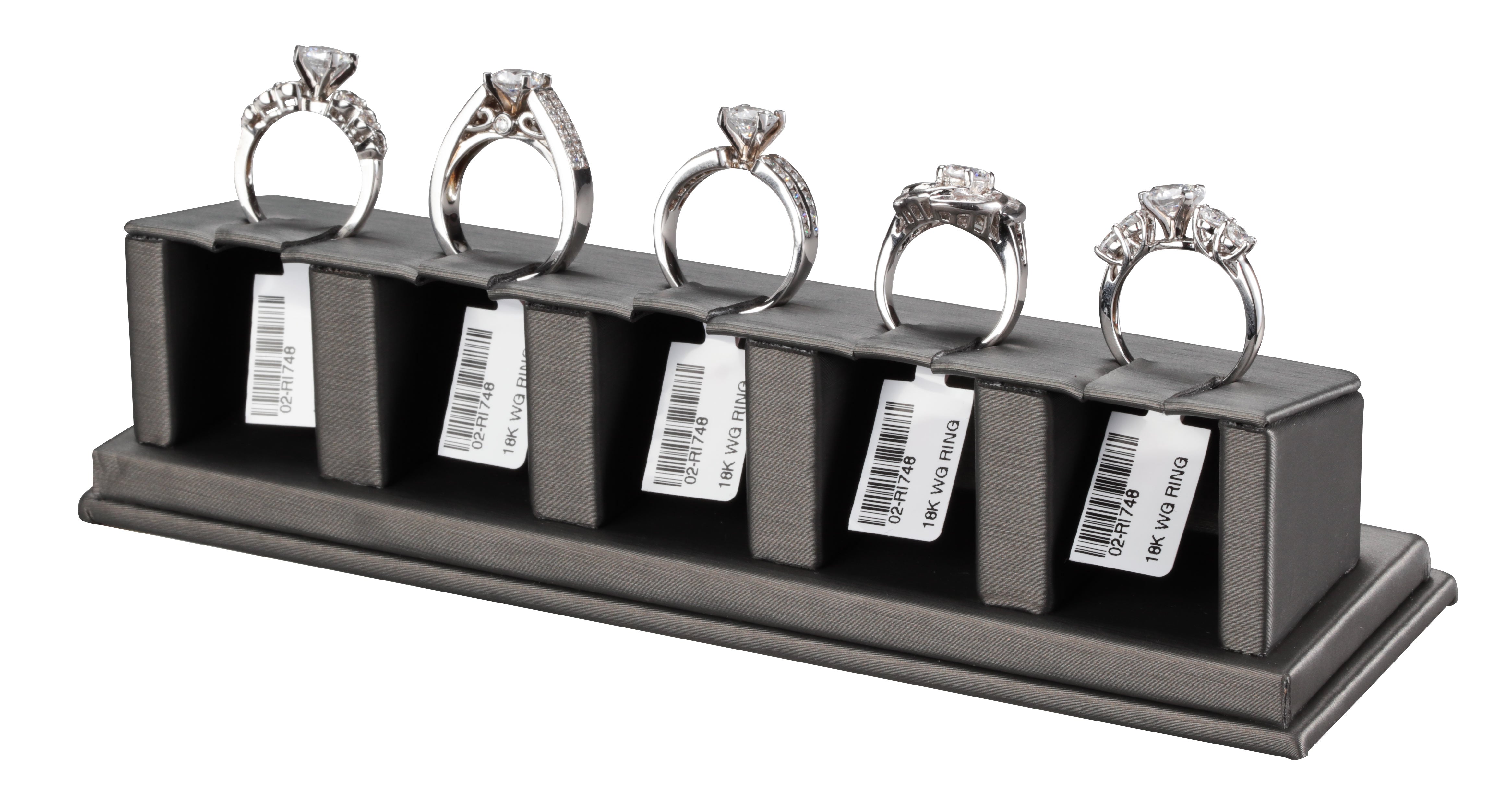 5-Clip Ring Displays, 6.75" L x 1.5" W