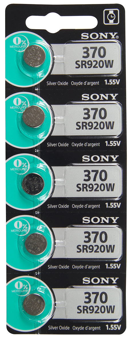 Sony/Murata 370 (SR920) Battery, Pk/5