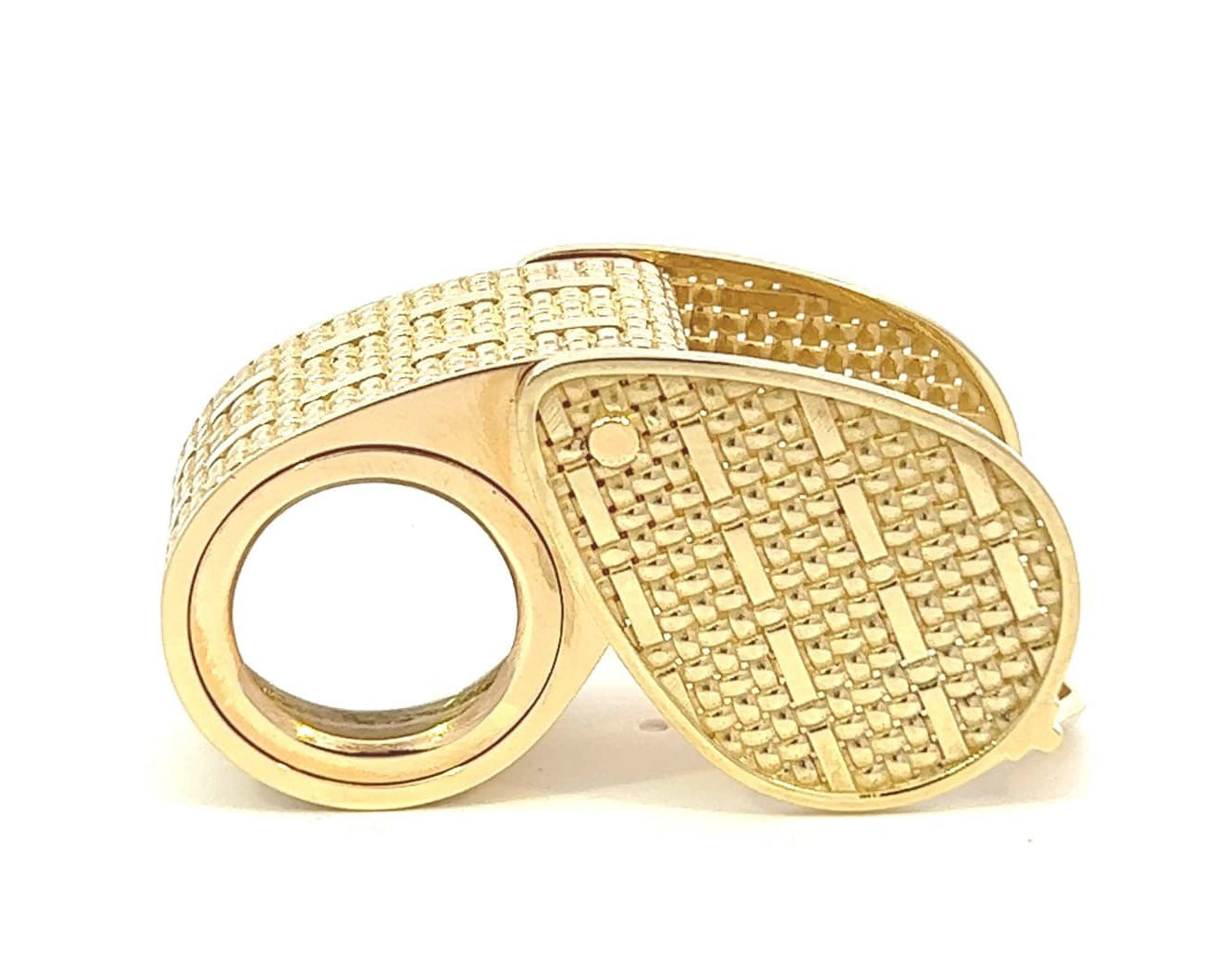 14K Yellow Gold 10X Jewelers Loupe, 18mm Lens