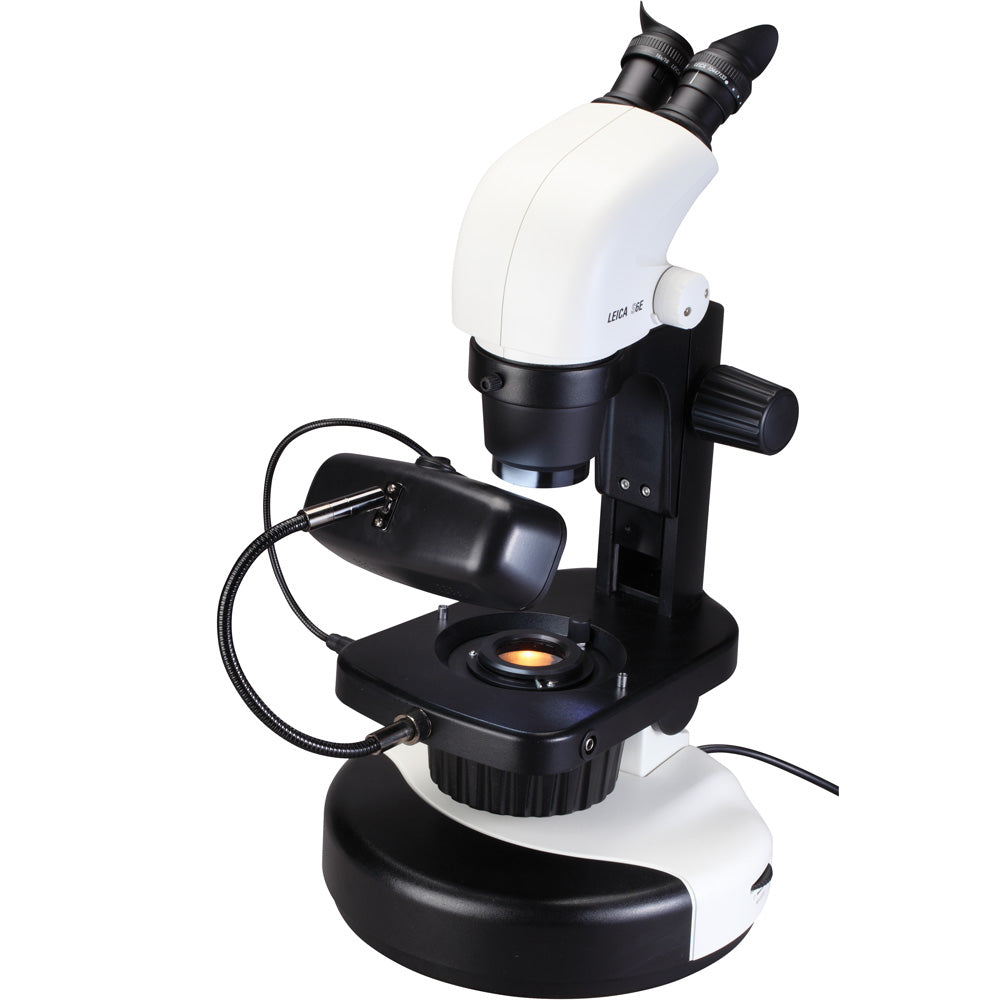 Leica S6 E Stereo Zoom Microscope on Gemological Stand