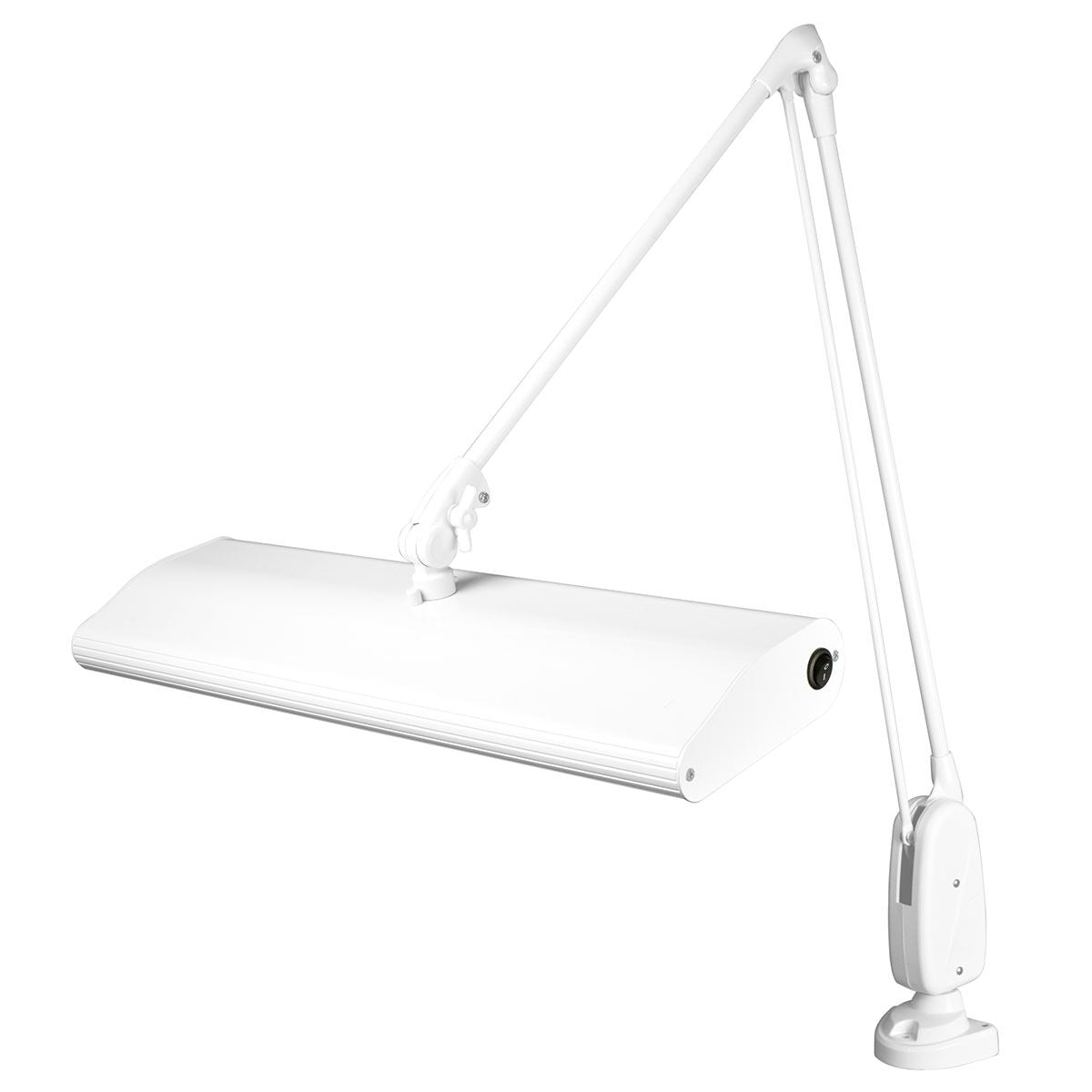 Dazor® Lumilus LED Clamp-Base Task Lamp (31" Classic Arm, White)
