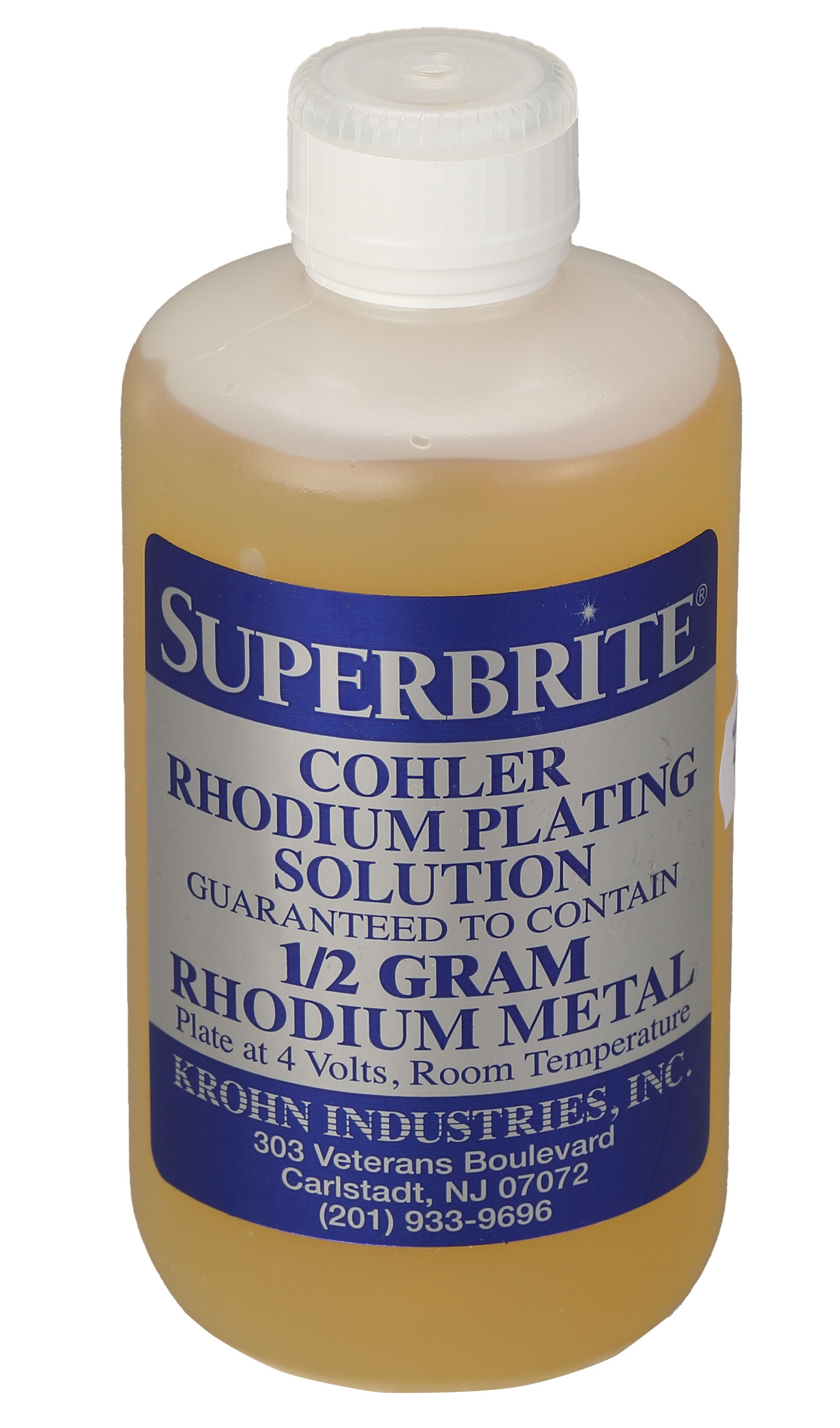 0.5 Gram Superbrite Rhodium Plating Solution