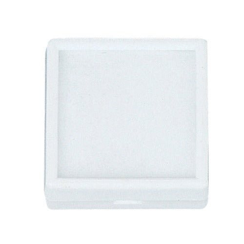 Square Glass-Top Gem Boxes w/Reversible Flat-Foam Inserts