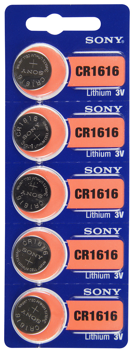 Sony/Murata 1616 (CR1616) Battery, Pk/5