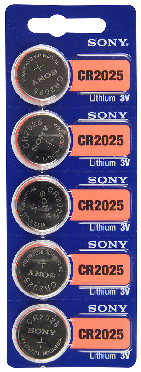 Sony/Murata 2025 (CR2025) Battery, Pk/5