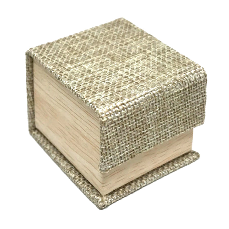 "Magnético" Ring Slot Box in Jute & Wood